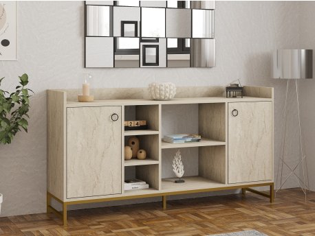 HANAH HOME Komoda Vuslat Travertine