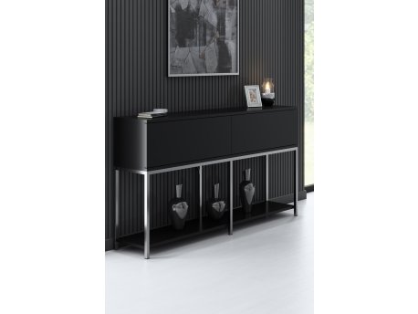 HANAH HOME Komoda Lord Black Silver