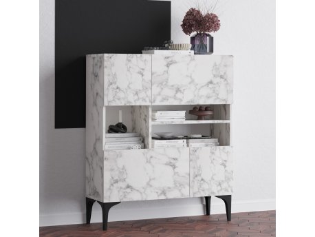 HANAH HOME Komoda Krista Carrara Marble