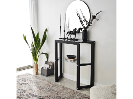 HANAH HOME Polica Trapezoid Anthracite