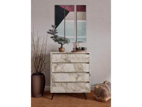 HANAH HOME Komoda Suvera Ephesus Marble