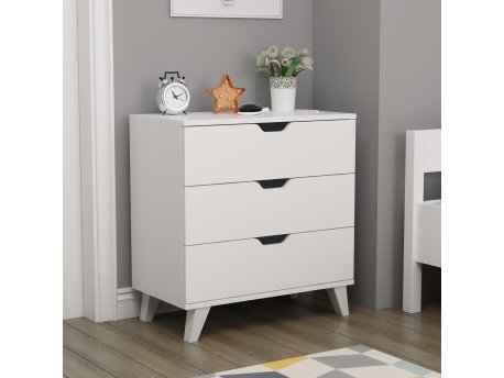 HANAH HOME Komoda Valencia 3 White