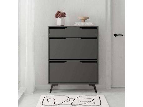 HANAH HOME Cipelarnik Astat Anthracite