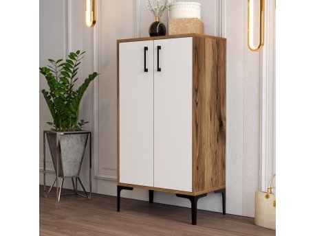 HANAH HOME Cipelarnik Prag Walnut White
