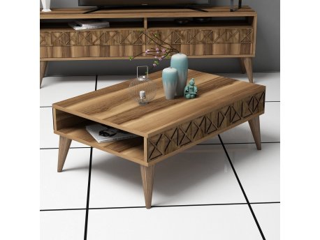 HANAH HOME Sto za dnevnu sobu Line Walnut