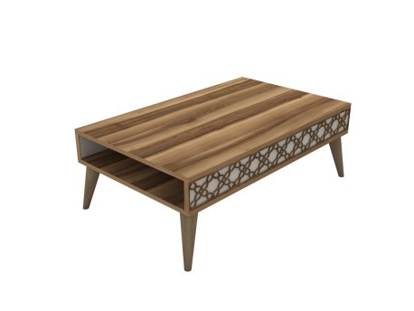 HANAH HOME Sto za dnevnu sobu City Walnut Cream