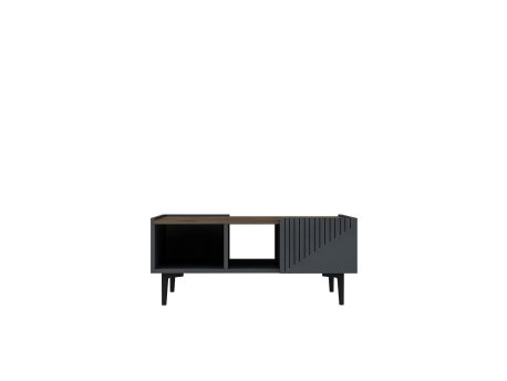 HANAH HOME Sto za dnevnu sobu Draw Anthracite
