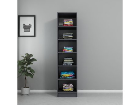 HANAH HOME Garderober Kale Raflı 190 Anthracite