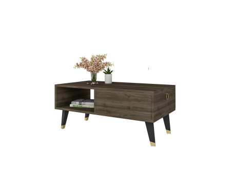 HANAH HOME Sto za dnevnu sobu Delux Walnut