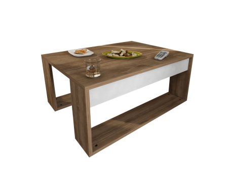 HANAH HOME Sto za dnevnu sobu Gorder White Walnut
