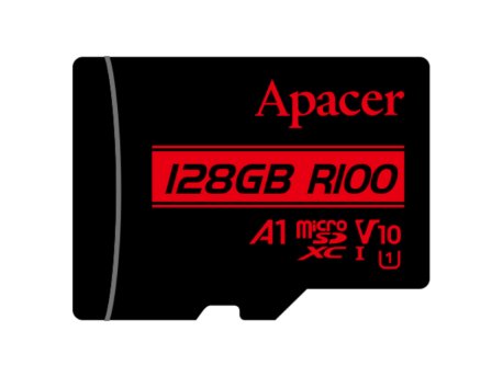 APACER Memorijska kartica microSDXC UHS-I U1 Class10 V10 A1 R100 128GB AP128GMCSX10UB-RA