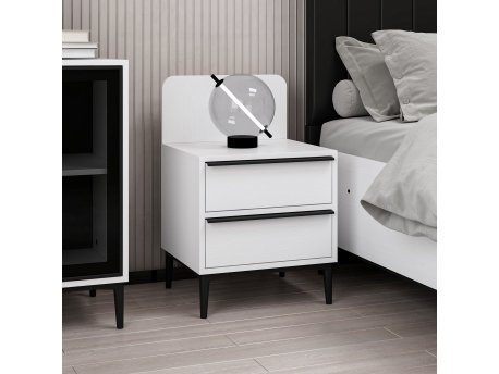 HANAH HOME Noćni stočić Elevate White