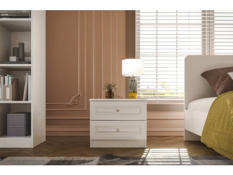 HANAH HOME Noćni stočić Inci 1801 White