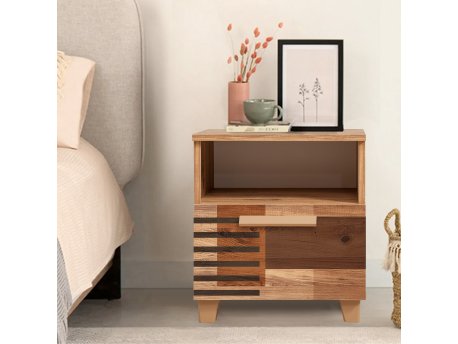HANAH HOME Noćni stočić Leva Alfa Colorblock