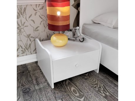 HANAH HOME Noćni stočić Tavsan White
