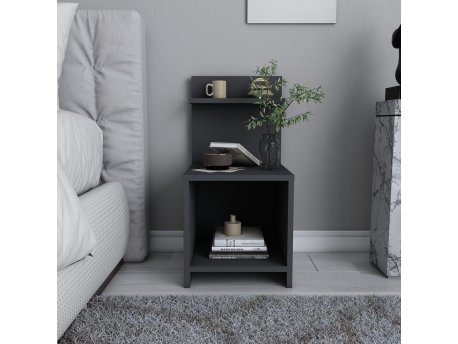 HANAH HOME Noćni stočić Ullman Anthracite