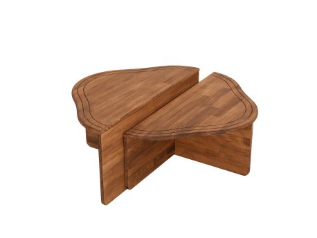 HANAH HOME Sto za dnevnu sobu Altopiano Chestnut