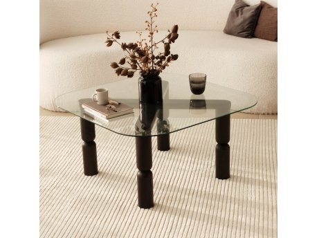HANAH HOME Sto za dnevnu sobu Kei Anthracite