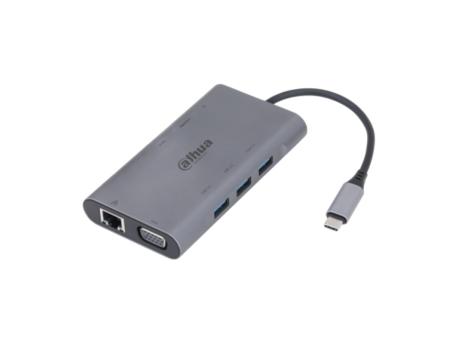 DAHUA TC39 Docking station i čitač smart kartica 9u1, USB-C 3.1 na 1xHDMI, 1xVGA, 3xUSB3.0, 1xLAN (RJ45), 1xSD, 1xTF, 1xPD