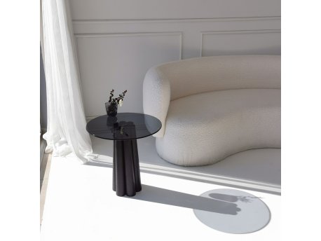 HANAH HOME Sto za dnevnu sobu Thales Black Dark Grey