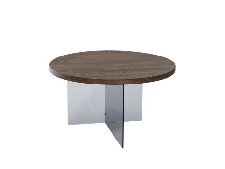 HANAH HOME Sto za dnevnu sobu Serenity Walnut Dark Grey
