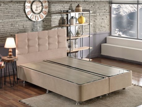 HANAH HOME Bračni krevet Polo Light Brown (150 x 200)