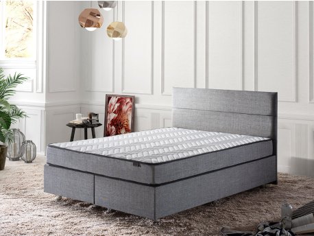 HANAH HOME Bračni krevet Silver Grey (160x200)