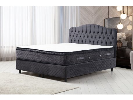 HANAH HOME Bračni krevet Vassi Set 160 x 200 v2 Anthracite
