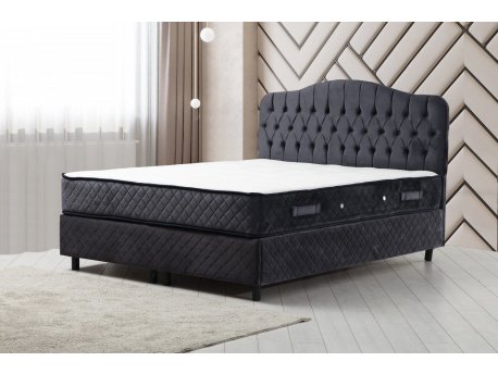HANAH HOME Bračni krevet Vassi Set 150 x 200 v3 Anthracite