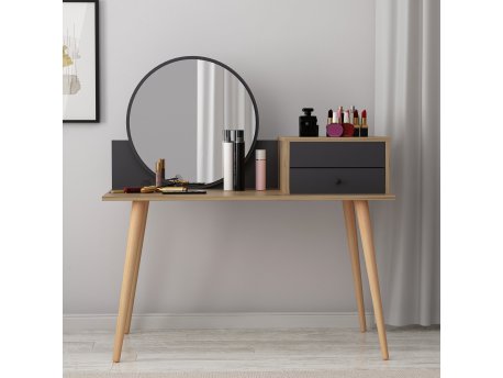 HANAH HOME Sto za šminkanje Angel Anthracite