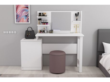 HANAH HOME Sto za šminkanje Jeni White