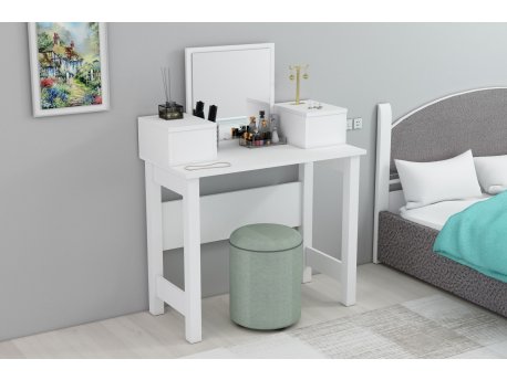 HANAH HOME Sto za šminkanje Lora White