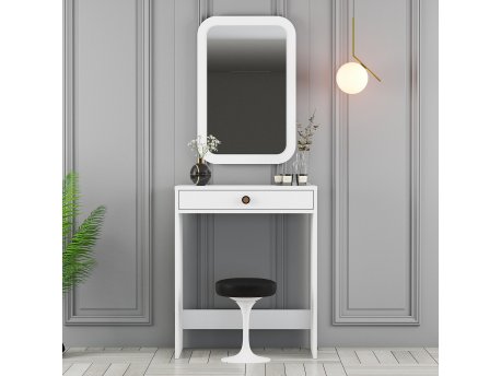 HANAH HOME Sto za šminkanje Lizbon Mirror White