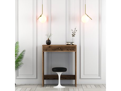 HANAH HOME Sto za šminkanje Lizbon Walnut