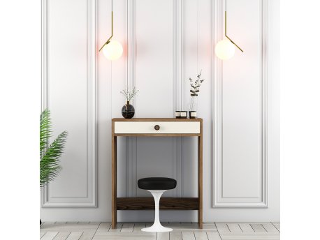 HANAH HOME Sto za šminkanje Lizbon Walnut Cream
