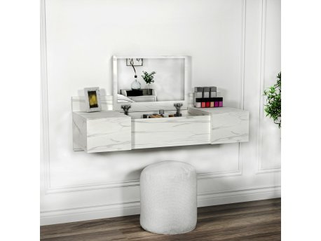 HANAH HOME Sto za šminkanje Zakkum Calacatta Marble