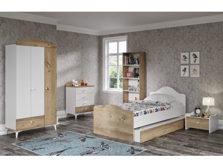 HANAH HOME Dečija soba Kanguru Oak White