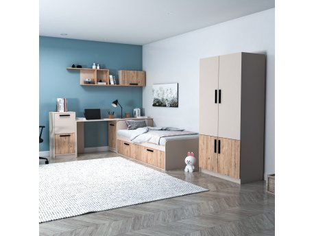 HANAH HOME Dečija soba Newra Beige Atlantic Pine