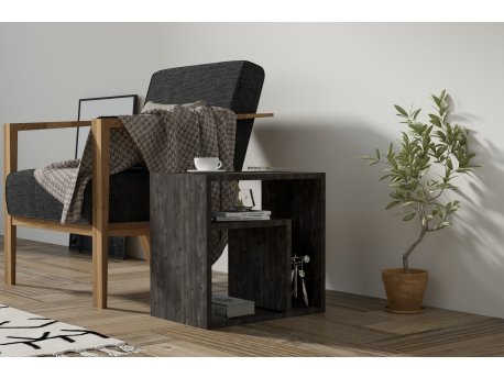 HANAH HOME Pomoćni stočić Dakota Anthracite