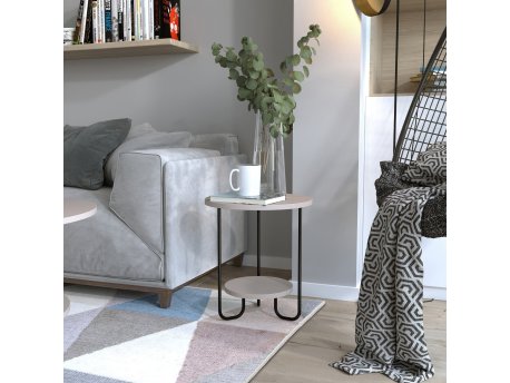 HANAH HOME Pomoćni stočić Corro Side Table Light Mocha
