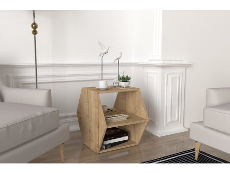 HANAH HOME Pomoćni stočić Kipera Oak Black