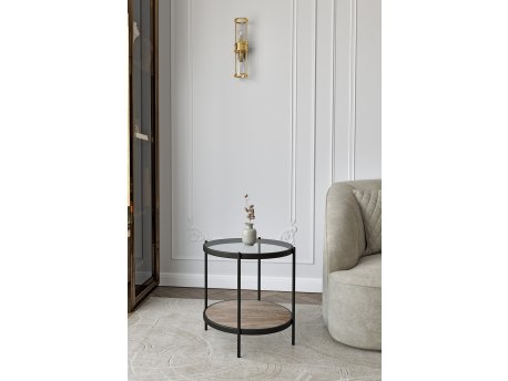 HANAH HOME Pomoćni stočić Nord Transparent Antique Pine