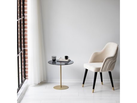 HANAH HOME Pomoćni stočić Chill Out Gold Dark Grey