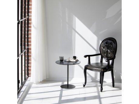 HANAH HOME Pomoćni stočić Chill Out Black Dark Grey