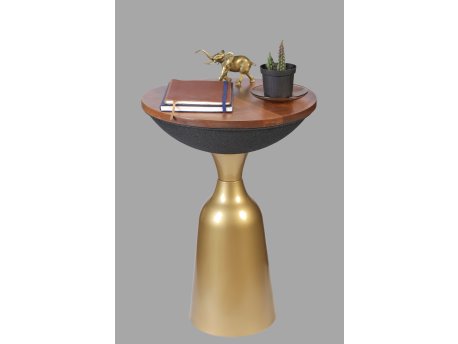 HANAH HOME Pomoćni stočić Netha 1052 Black Antiquation