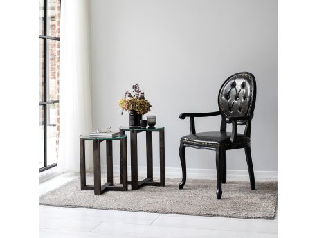 HANAH HOME Pomoćni stočići Amalfi Anthracite