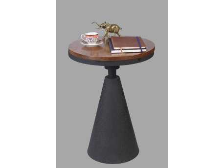 HANAH HOME Pomoćni stočić Kule Walnut Black
