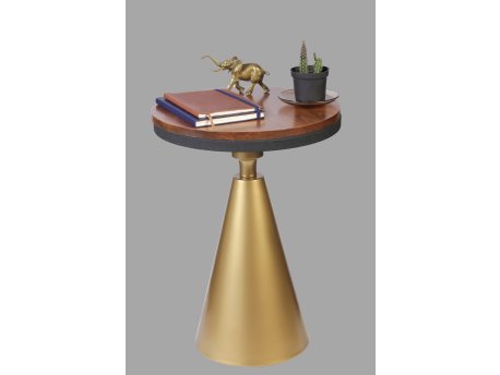 HANAH HOME Pomoćni stočić Kule Walnut Antiquaion