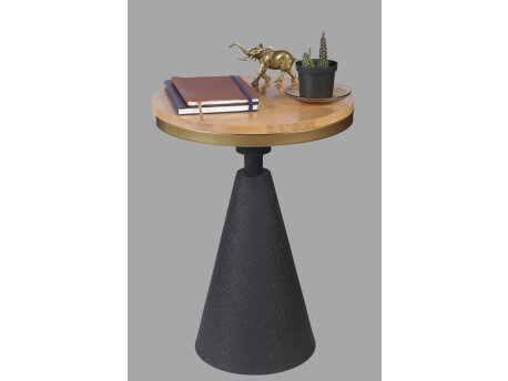 HANAH HOME Pomoćni stočić Kule Natural Black
