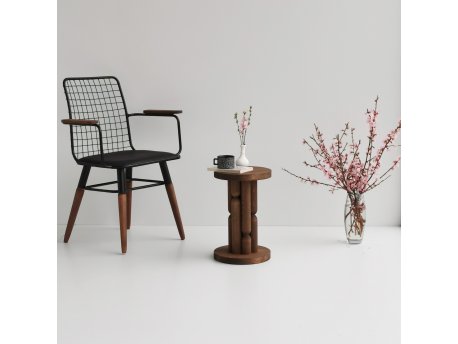 HANAH HOME Pomoćni stočić Stoa Brown